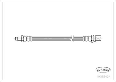 Тормозной шланг CORTECO 19018424 для FIAT 131