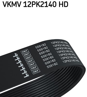 SKF V formos rumbuoti diržai