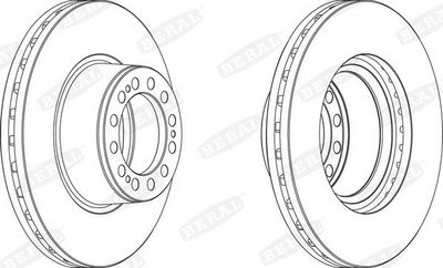 Brake disc Links/Rechts (430mmx45mm) past: SAF PU, SK, SKRB, SKRLB, SKRS, SKRZ