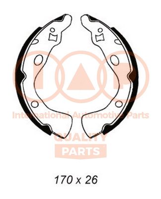 IAP QUALITY PARTS 705-11012 Ремкомплект барабанных колодок для MAZDA 121 II (DB) 1.1