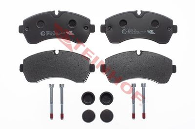 Brake pad set, disc brake