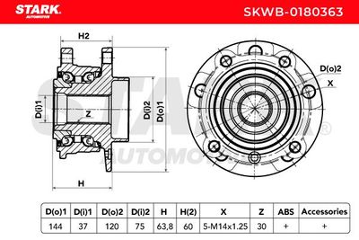 комплект колесен лагер STARK SKWB-0180363