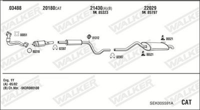 Изпускателна система WALKER SEK005591A