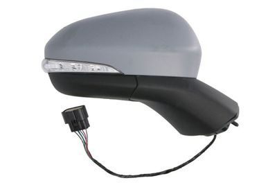 Zijspiegel Rechts (elektrisch, asferisch, met verwarming, under-coated, met indicator) past: FORD MONDEO V 08.14-