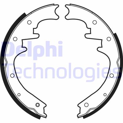 DELPHI LS1872 Ремкомплект барабанных колодок  для JEEP GRAND CHEROKEE (Джип Гранд чероkее)