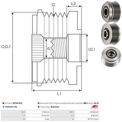 SISTEM ROATA LIBERA GENERATOR AS-PL AFP5013V 3