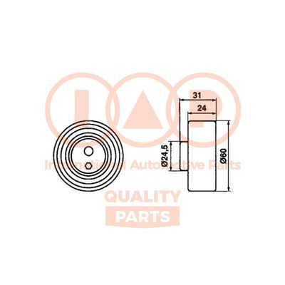 IAP QUALITY PARTS 127-13076 Натяжной ролик ремня ГРМ для NISSAN (Ниссан)