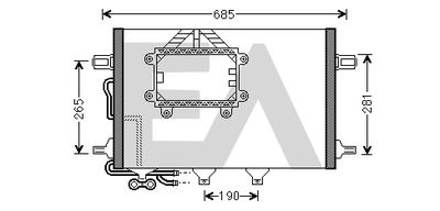 EACLIMA 30C50053 Радиатор кондиционера  для MERCEDES-BENZ E-CLASS T-Model (S211) E 320 T CDI (211.222)