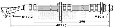 Brake Hose Borg & Beck BBH7018