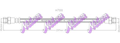 Тормозной шланг KAWE H7101 для VW CADDY