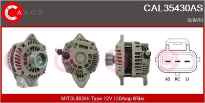 GENERATOR / ALTERNATOR CASCO CAL35430AS