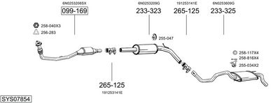Изпускателна система BOSAL SYS07854
