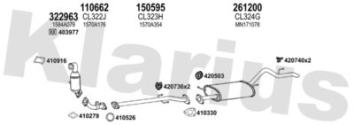 Układ wydechowy KLARIUS 210326E