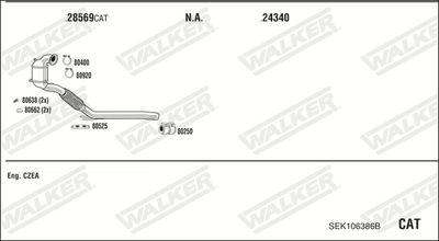 ABGASANLAGE WALKER SEK106386B