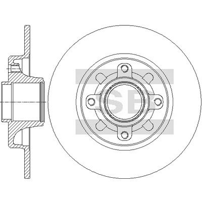 спирачен диск Hi-Q SD6009