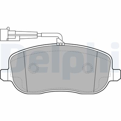 Brake Pad Set, disc brake LP2024