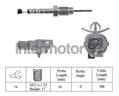 Sensor, exhaust gas temperature Intermotor 27433