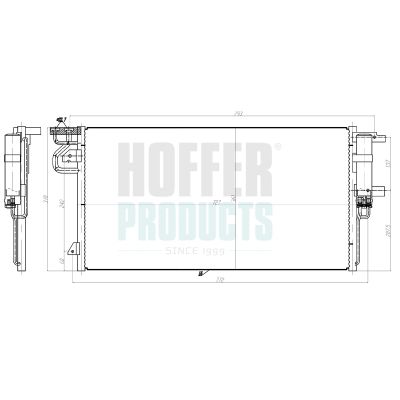 CONDENSATOR CLIMATIZARE HOFFER 991278