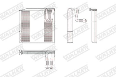 VERDAMPFER KLIMAANLAGE WALKER WEV00057 8