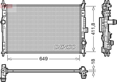 DENSO DRM21103 Радиатор охлаждения двигателя  для PEUGEOT 3008 (Пежо 3008)
