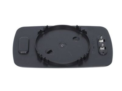 Zijspiegel glas Links (flat, met verwarming, blauw) past: BMW 3 E30, 3 E36, 5 E34, 7 E32 09.82-08.00