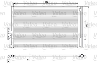 VALEO 814386 Радіатор кондиціонера для BMW (Бмв)