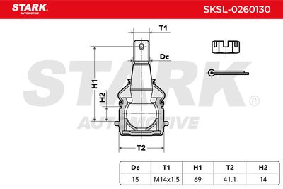 Шарнири STARK SKSL-0260130