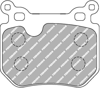 комплект спирачно феродо, дискови спирачки FERODO RACING FCP4217H