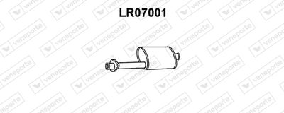 VENEPORTE LR07001 Глушитель выхлопных газов  для LAND ROVER DEFENDER Cabrio (L316) 2.5 D 4x4 (L316)