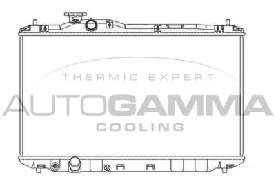 Радиатор, охлаждение двигателя AUTOGAMMA 107176 для HONDA CIVIC