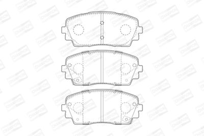 BREMSBELAGSATZ SCHEIBENBREMSE CHAMPION 573420CH 1