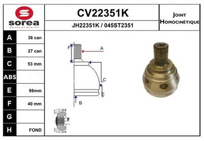 GELENKSATZ ANTRIEBSWELLE