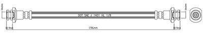 Тормозной шланг MOTAQUIP VBH1025 для MITSUBISHI SPACE