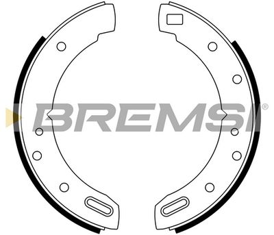 Комплект тормозных колодок BREMSI GF0270 для TRIUMPH TR