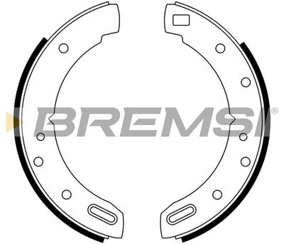 Комплект тормозных колодок BREMSI GF0270 для JENSEN HEALEY