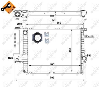 RADIATOR RACIRE MOTOR NRF 53897 4