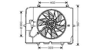 AVA QUALITY COOLING Lüfter, Motorkühlung (MS7502)