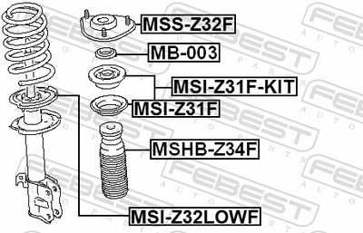 RULMENT SARCINA SUPORT ARC FEBEST MSSZ32F 1