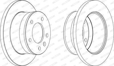 FERODO FCR154A Тормозные диски для VW LT 28-35 II Автобус (2DB, 2DE, 2DK)