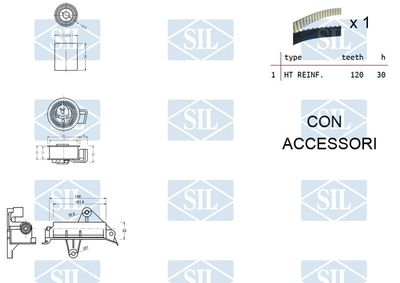 SET CUREA DE DISTRIBUTIE Saleri SIL TK1138 1