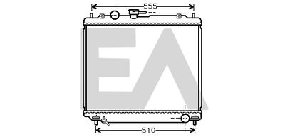 Радиатор, охлаждение двигателя EACLIMA 31R51089 для MITSUBISHI PAJERO