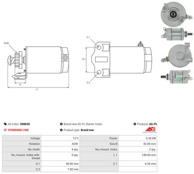 STARTER AS-PL S9863S 4
