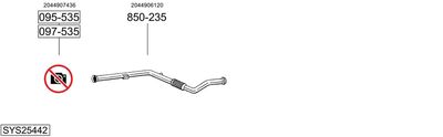 Układ wydechowy BOSAL SYS25442