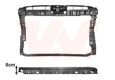Облицовка передка VAN WEZEL 5742668 для VW PASSAT