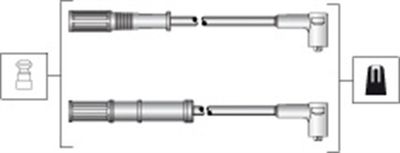 Комплект проводов зажигания MAGNETI MARELLI 941318111301 для FIAT IDEA