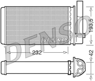 Теплообменник, отопление салона DENSO DRR21003 для PEUGEOT 309
