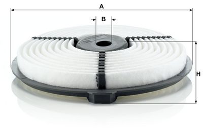 Luchtfilter (Patroon) past: ROVER MINI  SUBARU JUSTY II  SUZUKI SWIFT II 1.0/1.3/1.6 03.89-12.05