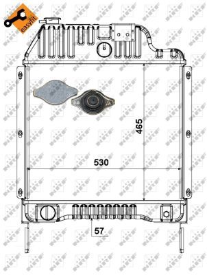 RADIATOR BATERIE DE ANTRENARE NRF 52181 4