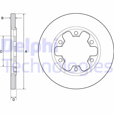 Bromsskiva DELPHI BG4680C