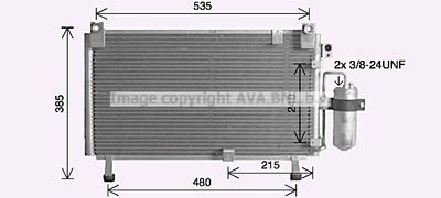 Конденсатор, кондиционер AVA QUALITY COOLING IS5032D для ISUZU D-MAX